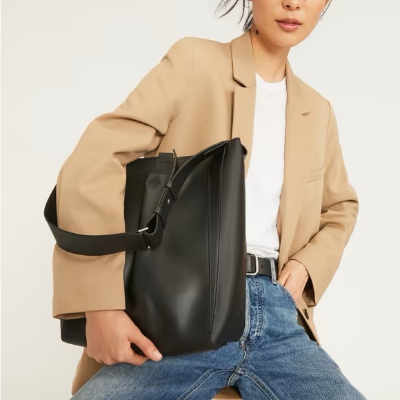 Everlane The Studio Bag Black Italian Leather NWT 100% Premium Leather - Picture 8 of 9